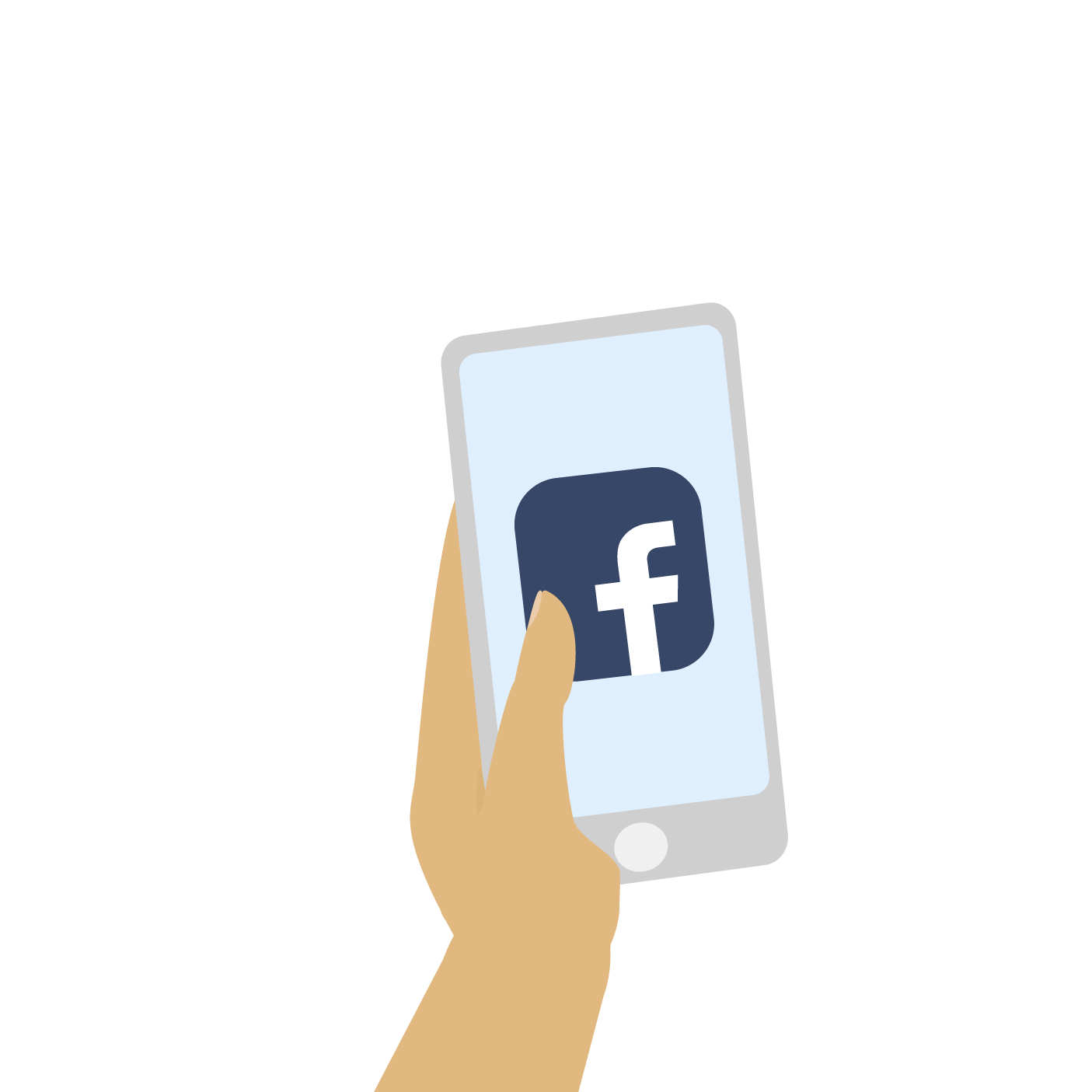 Telefoon met facebook app -2